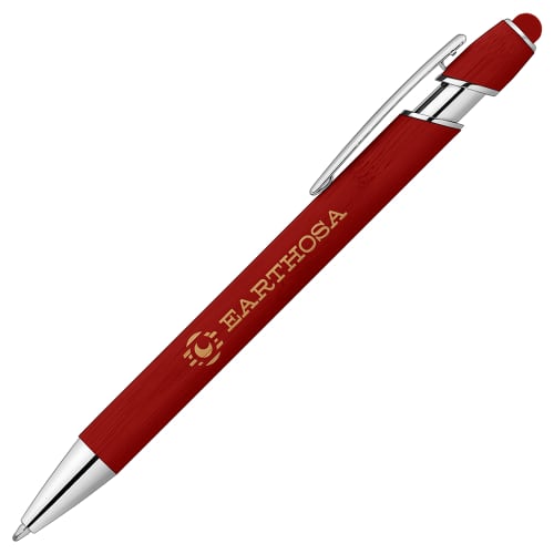 Prince Bamboo Pen with Stylus in Red