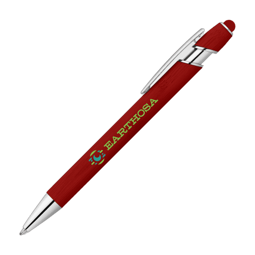 Prince Bamboo Pen with Stylus in Red