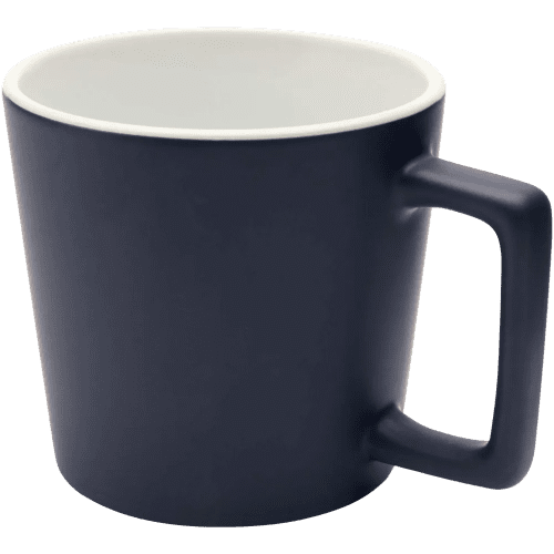 Cali Mug with Matt Finish in Navy Blue/White