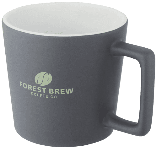 Cali Mug with Matt Finish in White/Matt Grey