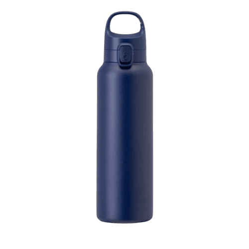 Promotional Akaw Insulated Sports Bottle in Navy branded with your logo from Total Merchandise