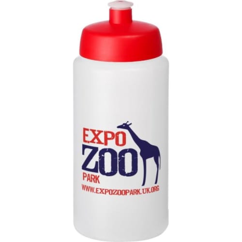 Custom branded Baseline Plus Grip 500ml Sports Lid Bottle with a design from Total Merchandise