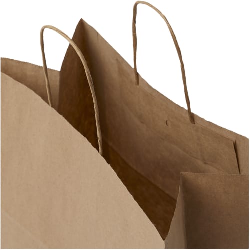 Branded Extra Large Kraft Paper Bag with Twisted Handles from Total Merchandise