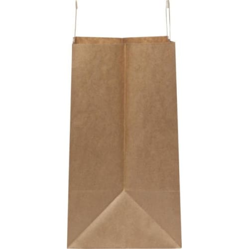 Personalised Extra Large Kraft Paper Bags with Flat Handles in Kraft Brown from Total Merchandise