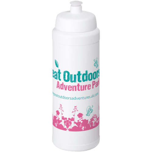 Promotional 750ml Baseline Plus Sports Bottles with Sports Lid in White from Total Merchandise