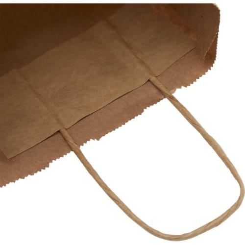 Customisable Small Kraft Paper Bag with Twisted Handles in Kraft Brown from Total Merchandise