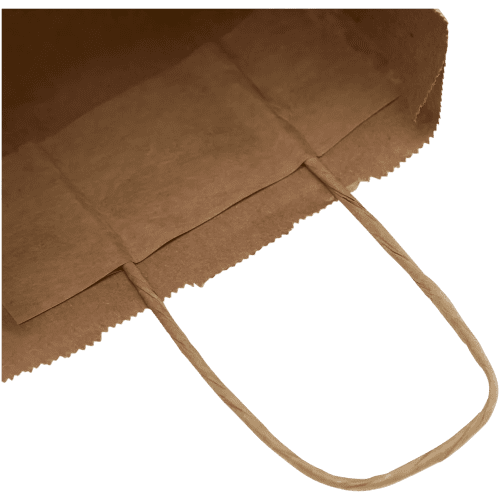 Customisable Small Kraft Paper Bag with Twisted Handles in Kraft Brown from Total Merchandise