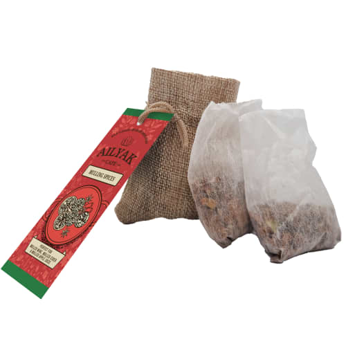 2 Bags of Mulling Spice in a Promotional Printed Hessian Bag from Total Merchandise