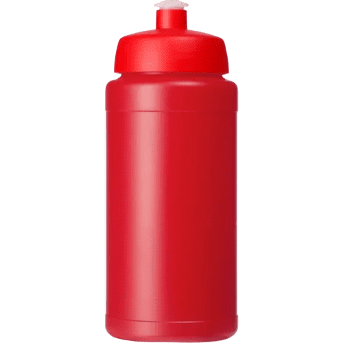 500ml Recycled Baseline Sports Bottle with Sports Lid in Red/Red