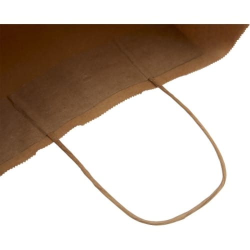 Personalisable Medium Kraft Paper Bag with Twisted Handles in Kraft Brown from Total Merchandise