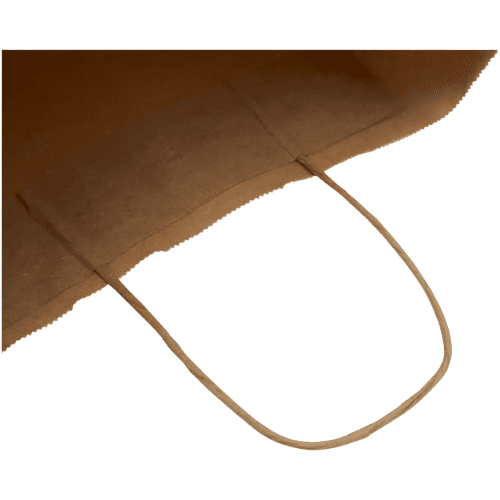 Personalisable Medium Kraft Paper Bag with Twisted Handles in Kraft Brown from Total Merchandise