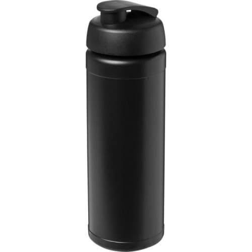 Custom branded 750ml Baseline Plus Sports Bottle with Flip Lid in Black from Total Merchandise