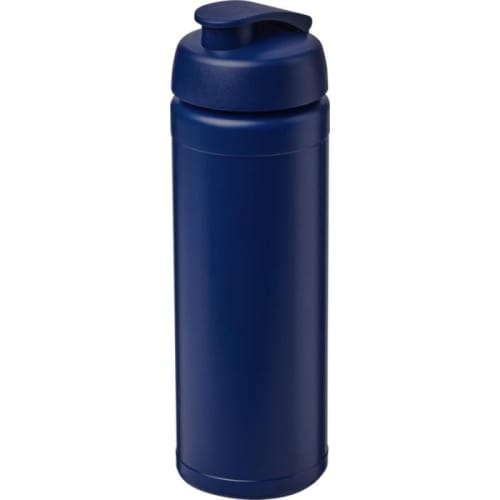 Custom printed 750ml Baseline Plus Sports Bottle with Flip Lid in Blue from Total Merchandise