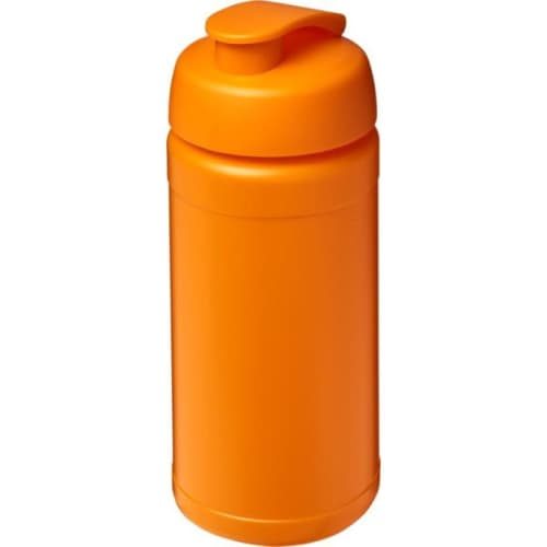 Personalisable 500ml Baseline Plus Sports Bottle with Flip Lid in Orange from Total Merchandise