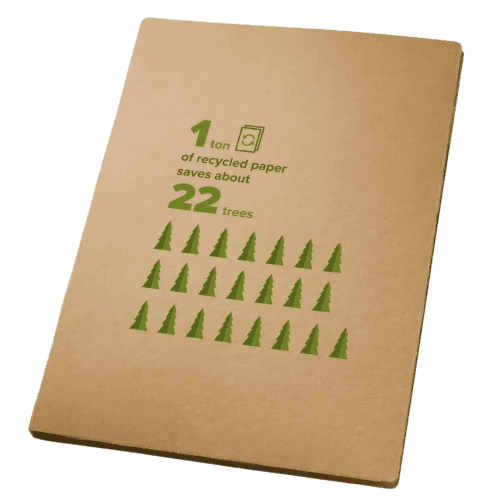 Promotional A4 folder set with a design from Total Merchandise - kraft brown