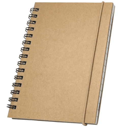 Promotional Pocket SIzed Notebook with a printed design from Total Merchandise - Black
