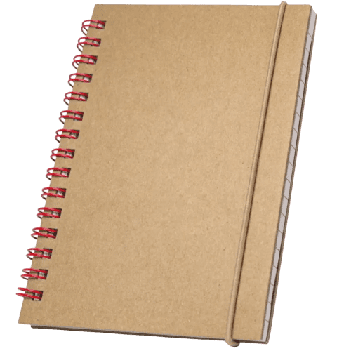 Personalised Pocket Sized Notebook with a printed design from Total Merchandise - Red