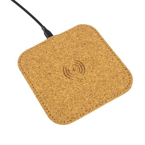 Personalised Cork Wireless Charger with a design from Total Merchandise