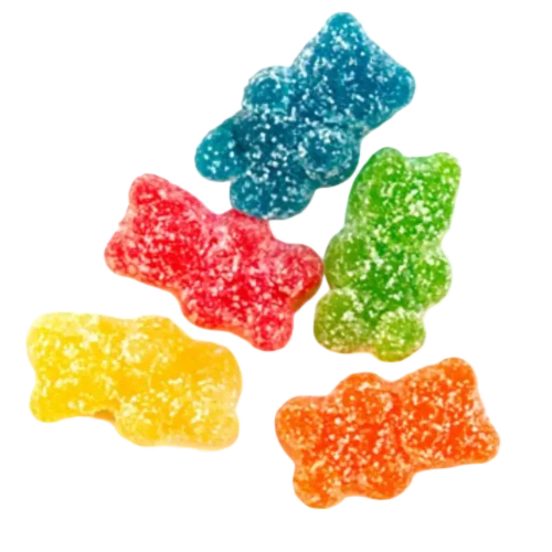 An image of the Sour Jelly Bears inside the Mini box