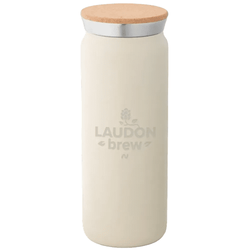Personalised 600ml Thermos Bottle with a design from Total Merchandise - Beige