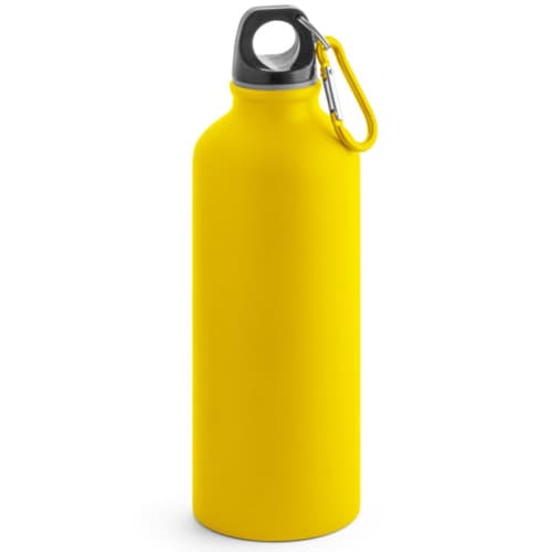 Personalised 550ml Aluminium Bottle with an engraved design from Total Merchandise - Yellow