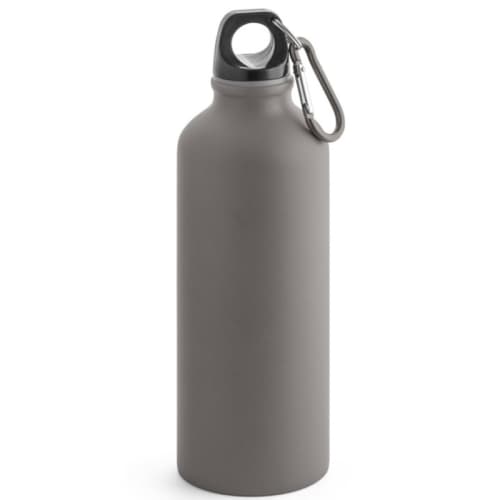 Custom branded 550ml Aluminium Bottle with a design from Total Merchandise - Dark Grey