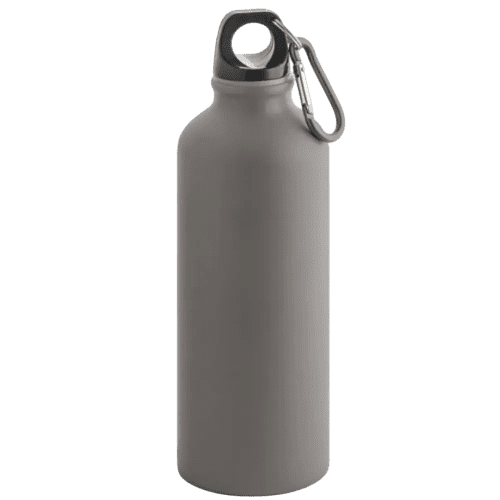 Custom branded 550ml Aluminium Bottle with a design from Total Merchandise - Dark Grey