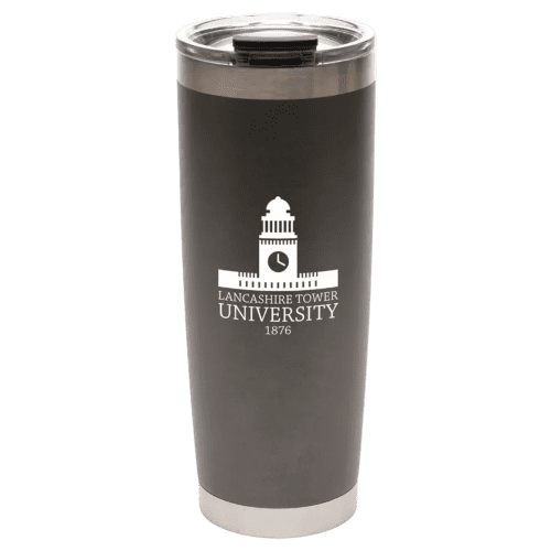 Logo Branded Hawker Travel Mug with a printed design from Total Merchandise - Gunmetal