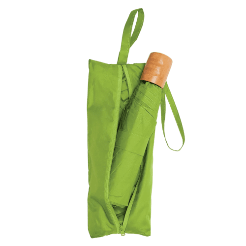 Logo printed Fare Ökobrella with Shopping Bag in Lime from Total Merchandise