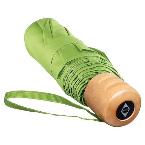 Customisable Fare Ökobrella with Shopping Bag in Lime from Total Merchandise