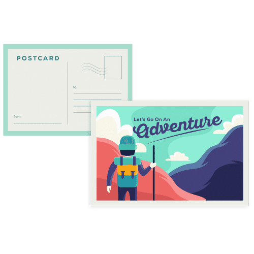 Custom branded Postcard with a design from Total Merchandise