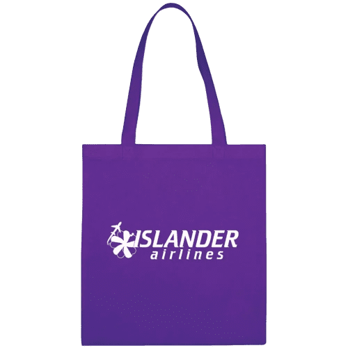 Personalised Madrid Tote Bag with a printed design from Total Merchandise - Purple