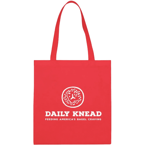Branded Madrid Tote Bag with a design from Total Merchandise - Red