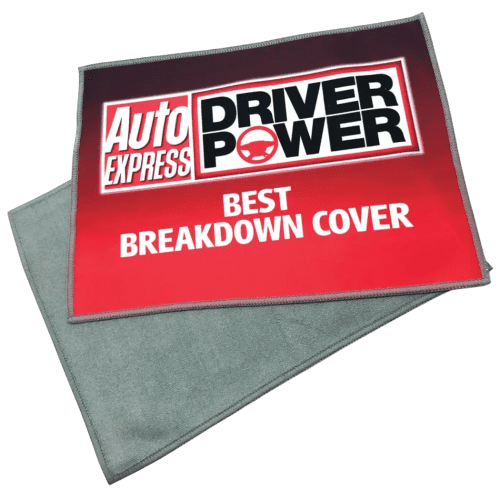 Promotional Premium Screen Cleaner Cloth with a logo on one side & terry towelling on the other