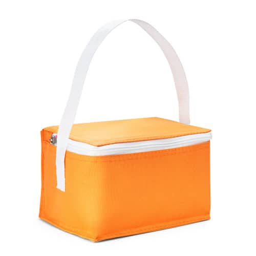 Custom printed 3L Cooler Bag in Orange printed with your design from Total Merchandise
