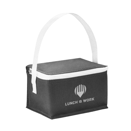 Promotional 3L Cooler Bag in Black printed with your design from Total Merchandise