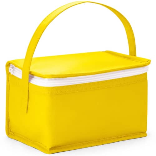 Logo branded 3L Non-Woven Cooler Bag in Yellow printed with your logo from Total Merchandise