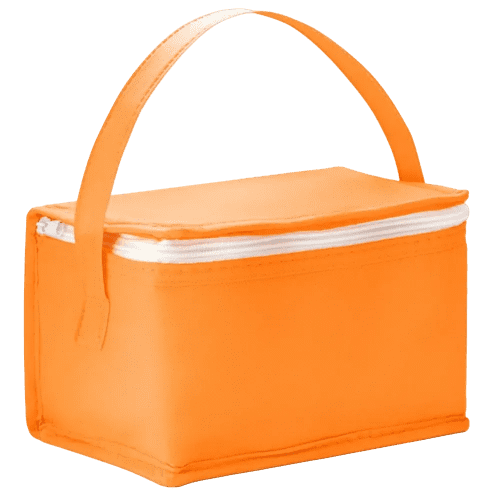 Personalisable 3L Non-Woven Cooler Bag in Orange printed with your logo from Total Merchandise