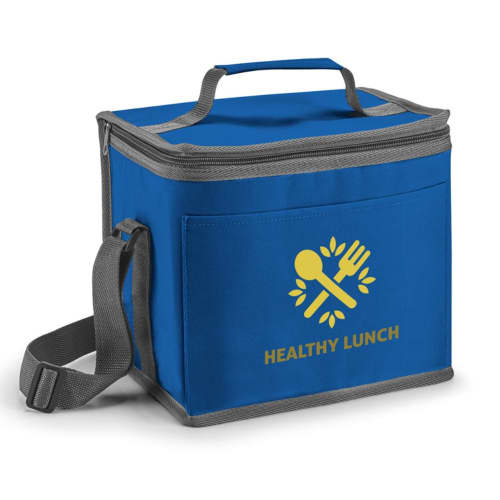 Custom branded 9L Cooler Bag in Royal Blue printed with your company logo from Total Merchandise