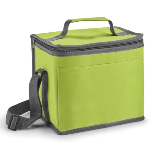 Personalisable 9L Cooler Bag in Light Green printed with your company logo from Total Merchandise