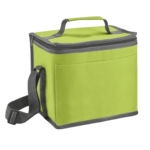Personalisable 9L Cooler Bag in Light Green printed with your company logo from Total Merchandise