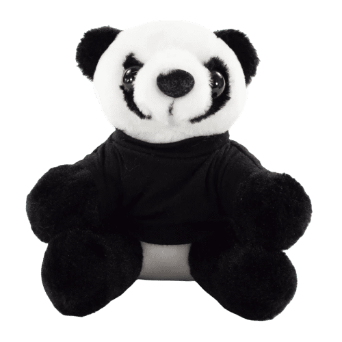 16cm Panda with T-Shirt in Black