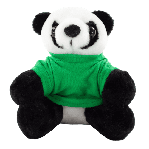 16cm Panda with T-Shirt in Green