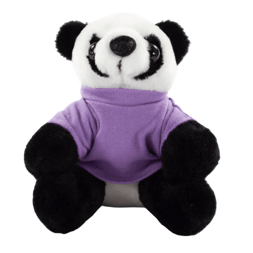 16cm Panda with T-Shirt in Lilac