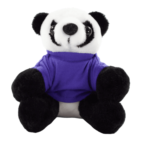 16cm Panda with T-Shirt in Purple