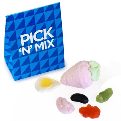 Logo Branded Eco Pick 'N' Mix Box with a full colour printed design from Total Merchandise