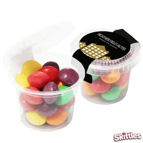 Custom Branded Eco Mini SKittle Pot with a full colour printed design from Total Merchandise