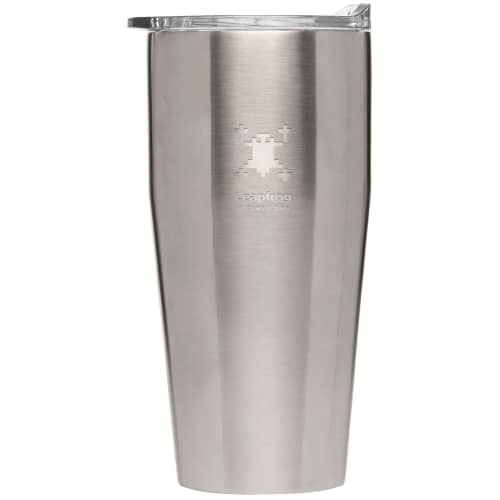 Promotional 470 ml Double-Wall Stainless Tumbler in Silver from Total Merchandise