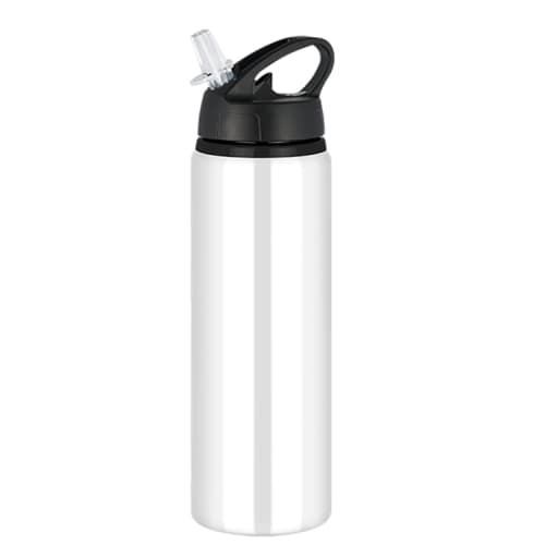 Tide Metal Water Bottle with Flip Cap in White