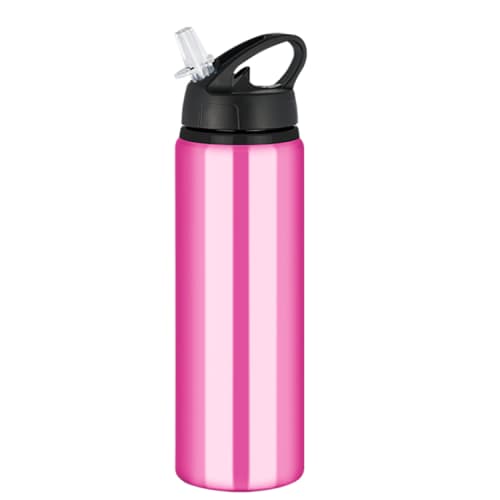 Tide Metal Water Bottle with Flip Cap in Pink